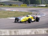 Thruxton 17/08/2003: Andrew exits the Club Chicane to form up