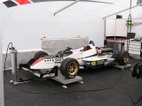 Silverstone 15/08/2004: Andrew's car in the garage