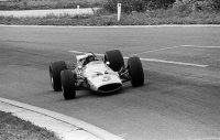 Bruce McLaren takes his team's first Grand Prix victory, Belgium 1968.